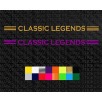 Classic legends logo stickers for bikes and cars