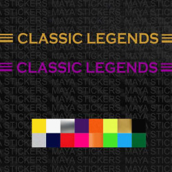 Classic legends logo stickers for bikes and cars ( Pair of 2 )