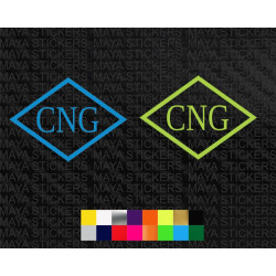 CNG logo decal/ sticker for cars. Custom colors and sizes available