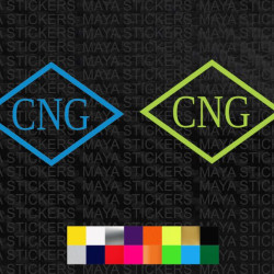 CNG logo decal/ sticker for cars. Custom colors and sizes available