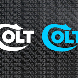 Colt logo decal stickers ( Pair of 2 )