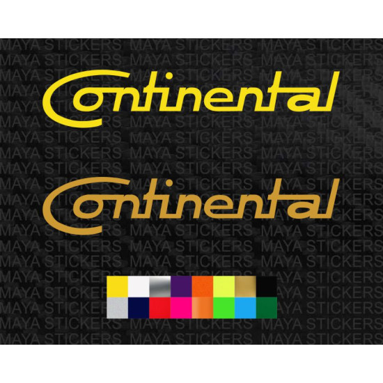 Continental text logo decal sticker for RE Continental GT ( Pair of 2 )