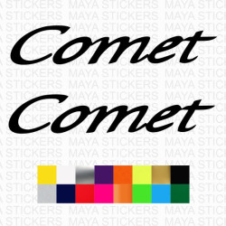 Hyosung comet logo decal motorcycle sticker ( Pair of 2 )