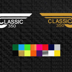 Royal Enfield classic 350 classic reborn logo stickers ( Pair of 2 )