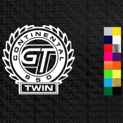 Continental GT 650 Twin emblem sticker for motorcycles and helmets