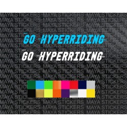 Go Hyperriding - bajaj dominar 400 stickers 