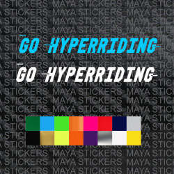 Go Hyperriding - bajaj dominar 400 stickers  ( Pair of 2 stickers ) 
