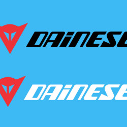 Dainese logo sticker for Bikes, cars, helmets ( Pair of 2 stickers )