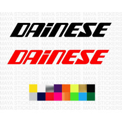 Dainese text logo motorcycle sticker ( Pair of 2 )