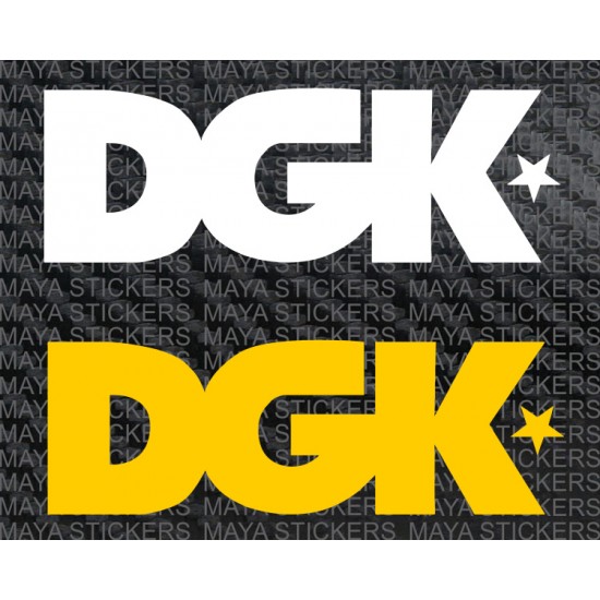 DGK Logo Skate Sticker ALL STAR dirty ghetto kids skateboards helmets decal 