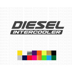 Diesel intercooler sticker in stylish design suitable for fuel caps and other places
