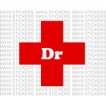 Doctor logo sticker in IMA approved design for cars, bikes, laptops