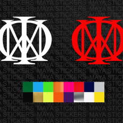 Dream theater band logo sticker for cars, bikes, laptops 