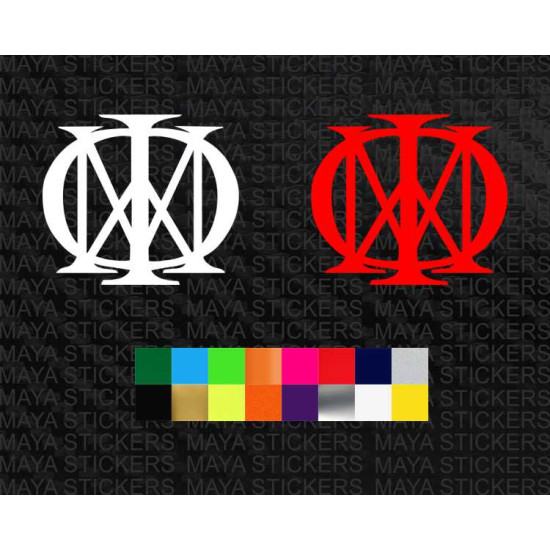 Dream theater band logo sticker for cars, bikes, laptops  ( Pair of 2 ) 