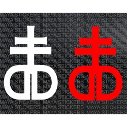 Dropdead logo stickers. Pair of 2 Stickers