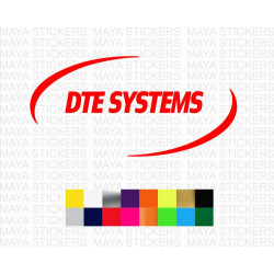 DTE Systems Chip Tuning logo car stickers ( Pair of 2 )