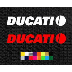 Ducati old 1997 - 2009 logo bike sticker ( Pair of 2 )