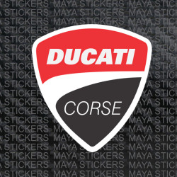 Ducati corse layered decal motorcycle and helmet stickers