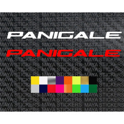 Ducati Panigale logo sticker for motorcycles and helmets ( Pair of 2 )