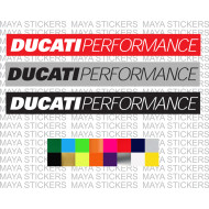 Ducati performance logo stikcer in custom color combination