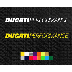 Ducati performance text logo decal sticker ( Pair of 2 )