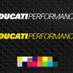 Ducati performance text logo decal sticker ( Pair of 2 )