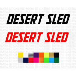 Ducati scrambler desert sled logo sticker for motorcycles