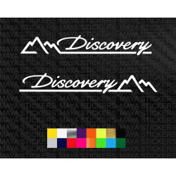 Land Rover Discovery mountain design sticker ( Pair of 2 )