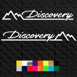 Land Rover Discovery mountain design sticker ( Pair of 2 )