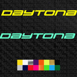 Daytona latest variant logo sticker for motorcycles and helmets ( Pair of 2 )