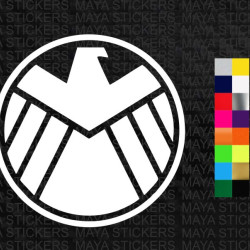 Eagle agents of shield avenger emblem sticker for cars, bikes, laptops