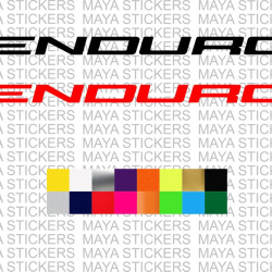 Enduro logo stickers for all Adventure bikes and helmets ( Pair of 2 )
