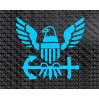 Eagle with anchor US navy decal sticker for cars, bikes, laptops