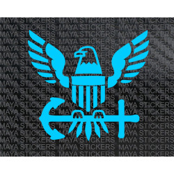 Eagle with anchor US navy decal sticker for cars, bikes, laptops
