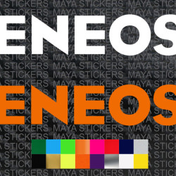 Eneos text logo decal sticker for cars and motorcycles