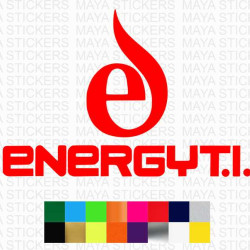 Energy.t.i logo stickers for motorcycles and helmets 