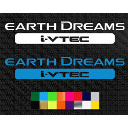 Earth Dreams i-vtec logo stickers for Honda cars
