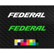 Federal tires logo car stickers  ( Pair of 2 )