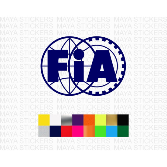 FIA logo decal car stickers 