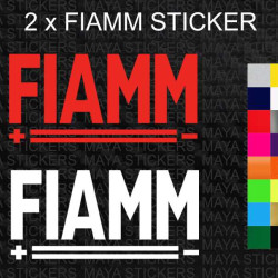 FIAMM logo stickers for motorcycles, cars, helmets