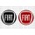 Fiat new round  logo decal stickers for cars