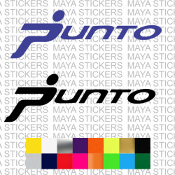 Fiat punto car logo stickers in custom colors and sizes 