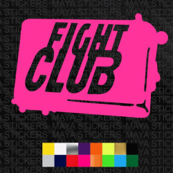 Fight Club Soap logo decal sticker for cars, bikes, laptops