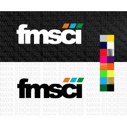 FMSCI full color logo stickres for cars and bikes