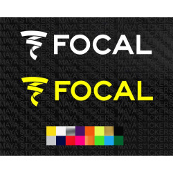 Focal audio logo stickers for cars and speakers ( Pair of 2 stickers )