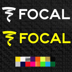 Focal audio logo stickers for cars and speakers ( Pair of 2 stickers )