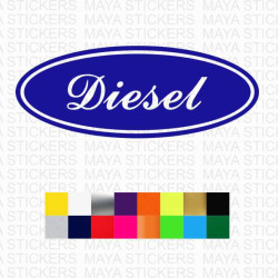 Diesel fuel cap logo sticker for ford cars