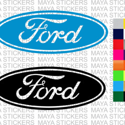 Ford logo car sticker ( Pair of 2 )