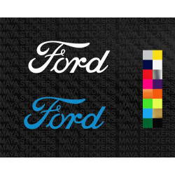 Ford text logo car stickers ( Pair of 2 stickers )