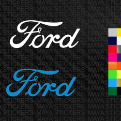 Ford text logo car stickers ( Pair of 2 stickers )